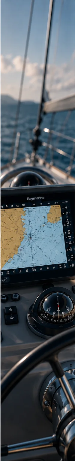 Elektronische Seekarte und Navigation an Bord