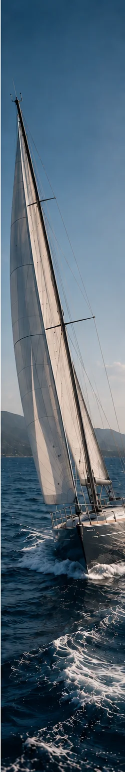 Segelyacht auf offener See